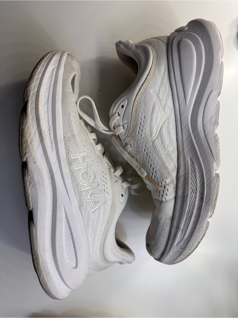 Hoka Bondi 9 in White